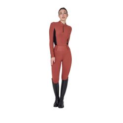 Polo technique femme d'entraînement à manches longues
