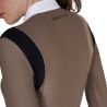 Polo femme slim fit en tissu technique