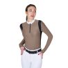 Polo femme slim fit en tissu technique