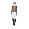Polo femme slim fit en tissu technique