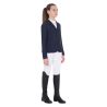 Veste de concours fille trois boutons ajourée