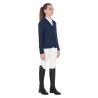 Veste de concours fille trois boutons ajourée