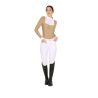 Polo femme coupe slim avec coton plissé