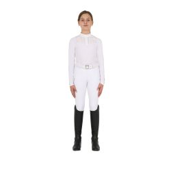 Polo fille slim fit concours avec strass