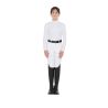 Polo slim fit pour fille en tissu technique gratté