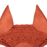 Bonnet anti-mouches pour cheval en peluche Equestro