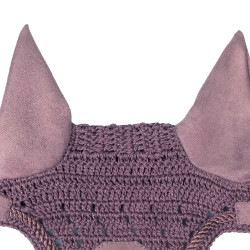 Bonnet anti-mouches pour cheval en peluche Equestro