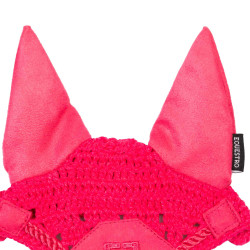 Bonnet anti-mouches pour cheval en peluche Equestro