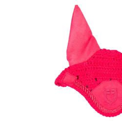 Bonnet anti-mouches pour cheval en peluche Equestro