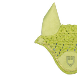 Bonnet anti-mouches pour cheval en peluche Equestro