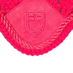 Bonnet anti-mouches pour cheval en peluche Equestro