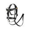 Bridon cuir et strass pour cheval en peluche Equestro
