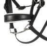 Bridon cuir et strass pour cheval en peluche Equestro