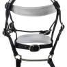 Bridon cuir et strass pour cheval en peluche Equestro