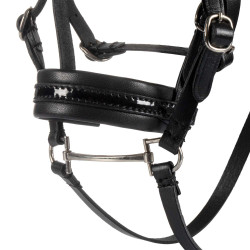 Bridon clincher argent pour cheval en peluche Equestro