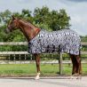 Chemise anti-mouches avec cou et masque QHP - Zèbre