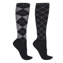 Chaussettes d'équitation Classic QHP Lot de 2 paires