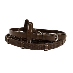 Rênes caoutchouc 7 arrêtoirs Soft Linea Canter